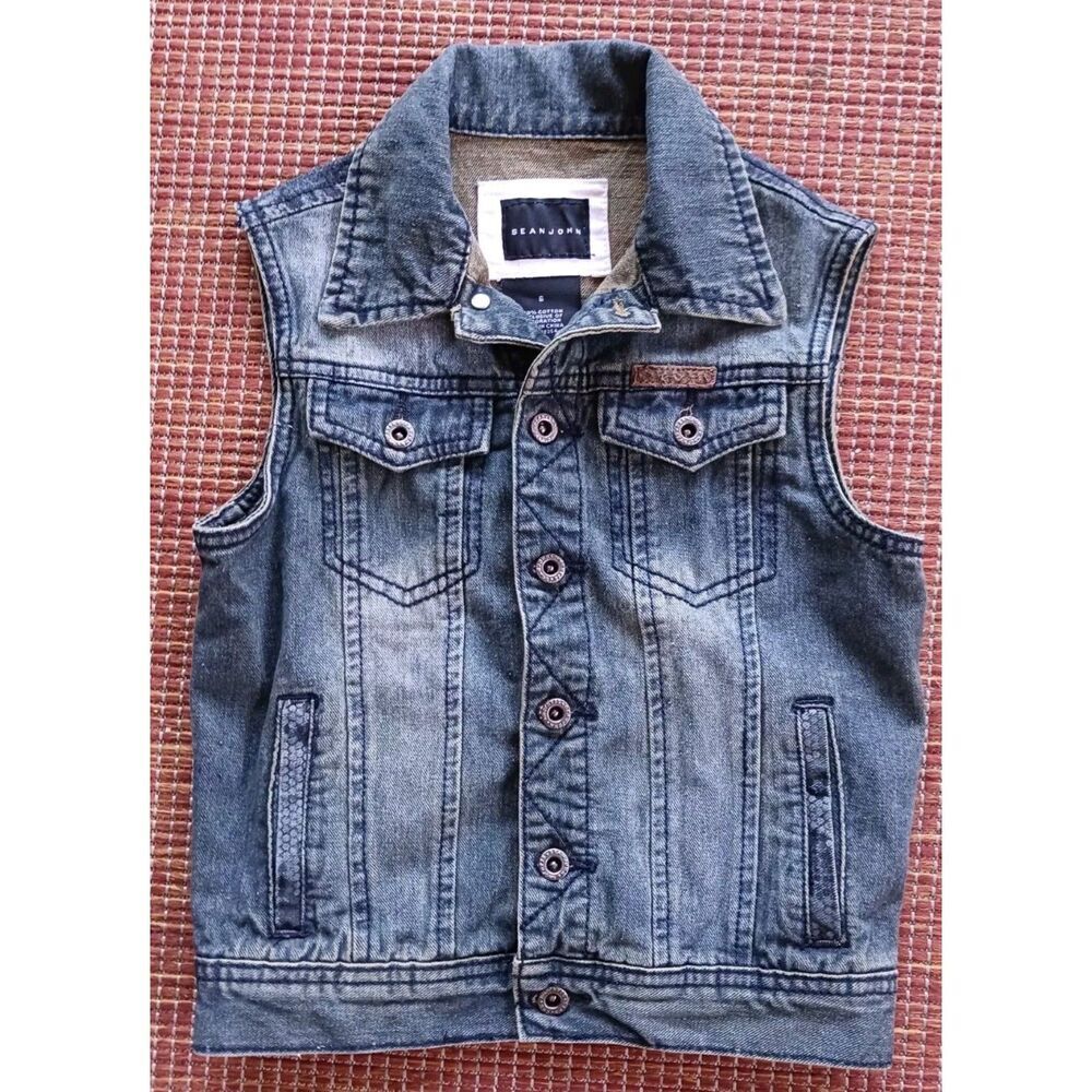 Sean John Boys Denim Vest in Blue (R8)